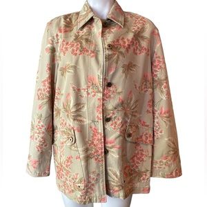 Jones New York Floral Barn Coat